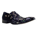 508-A9 - Purple/blue/green/silver multi