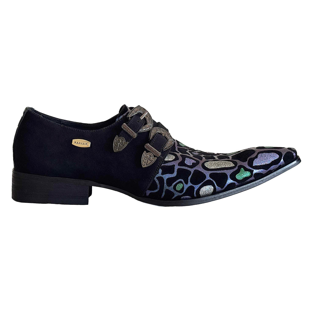 508-A9 - Purple/blue/green/silver multi