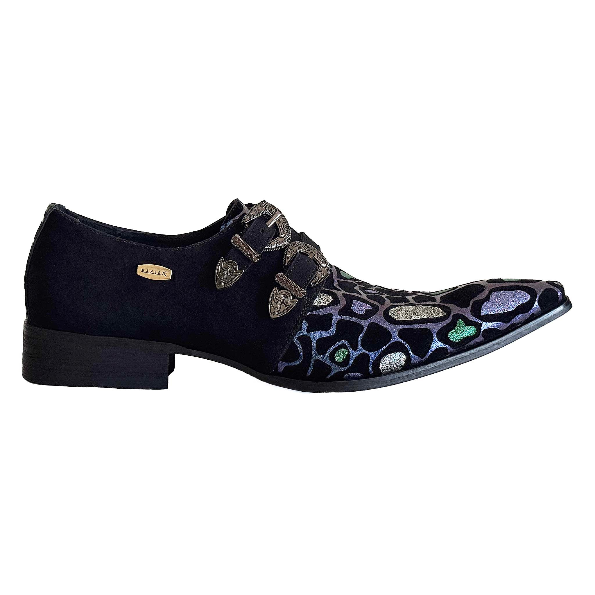 508-A9 - Purple/blue/green/silver multi