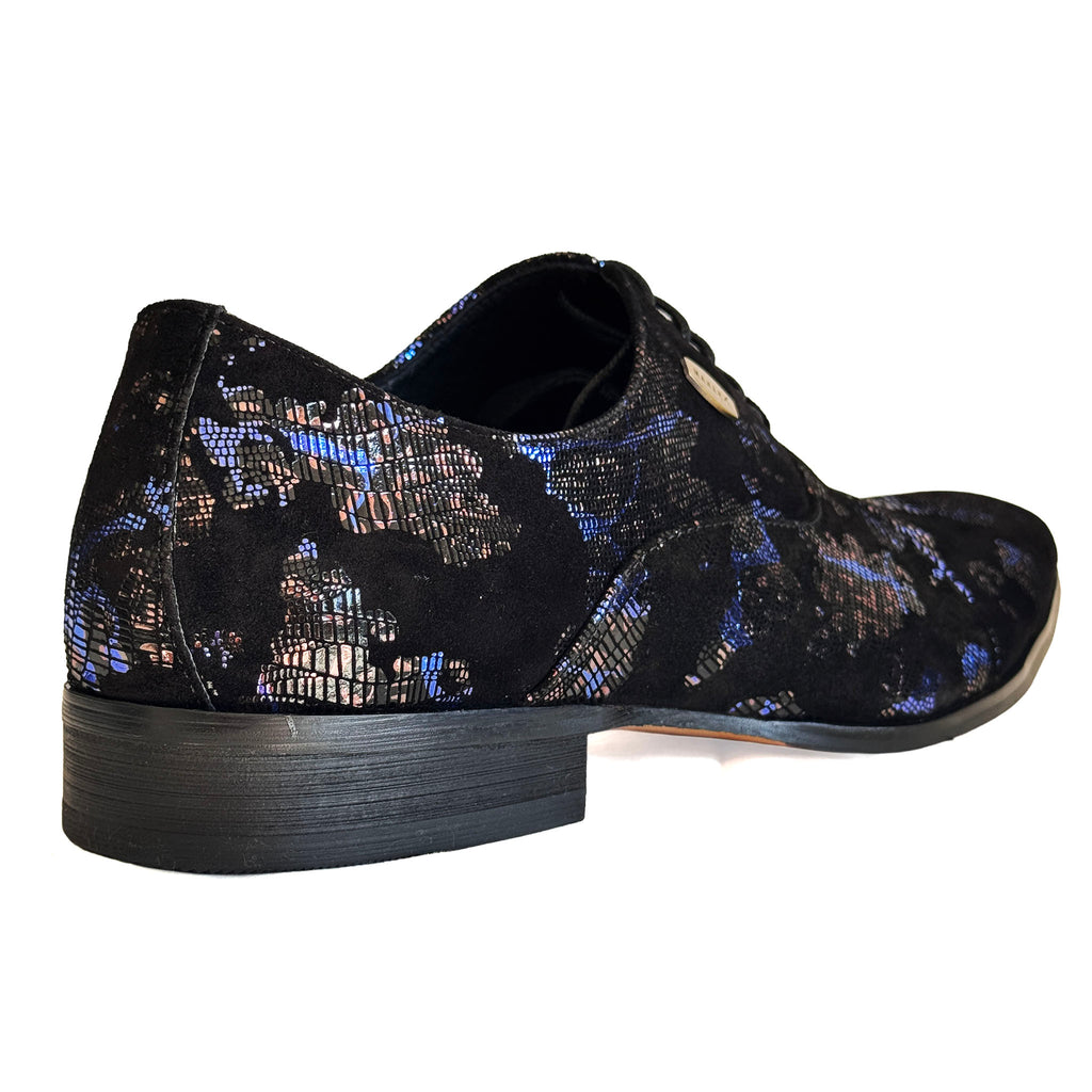 960-1 - Black/blue/bronze multi