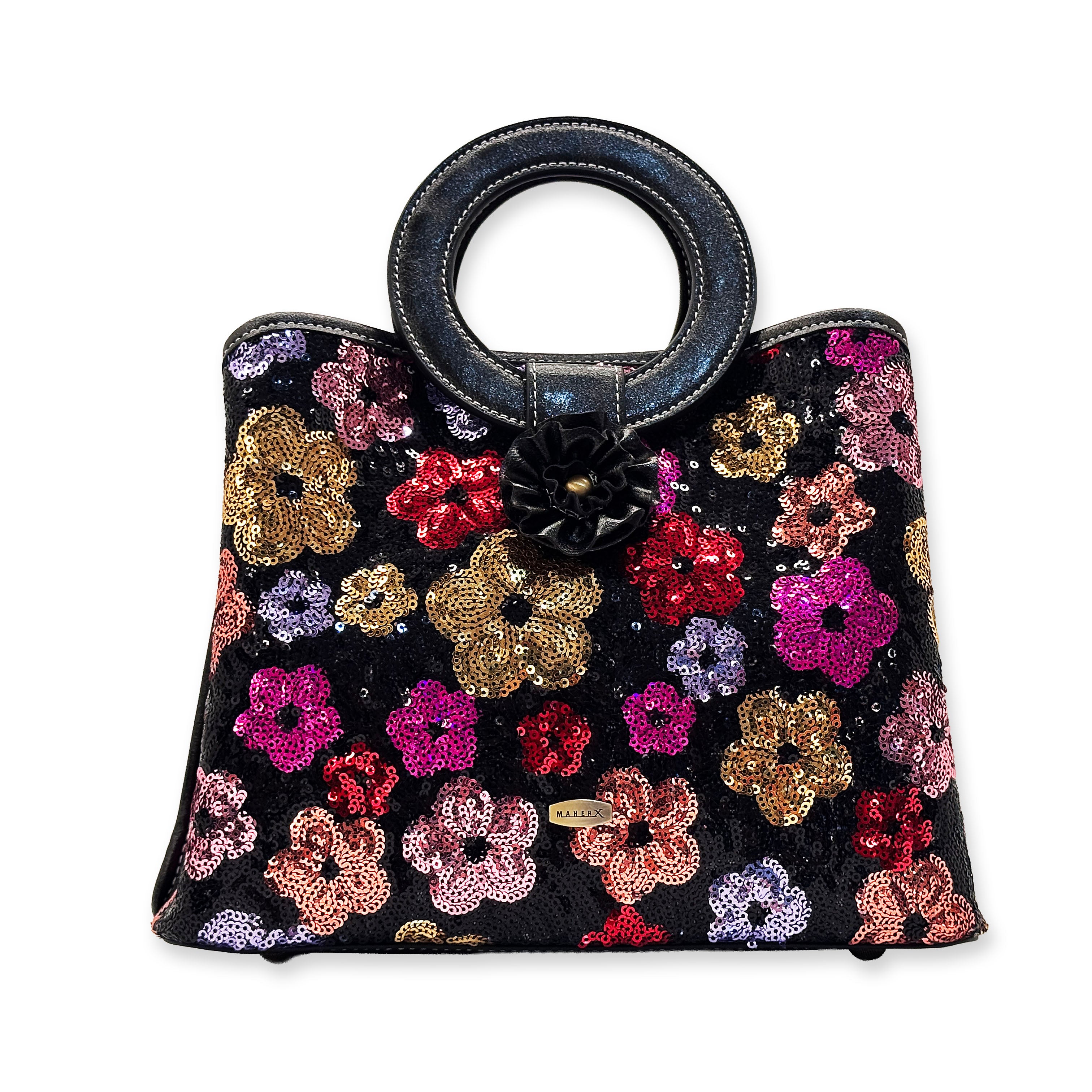 HM2022-2F Noir Sequin Floral
