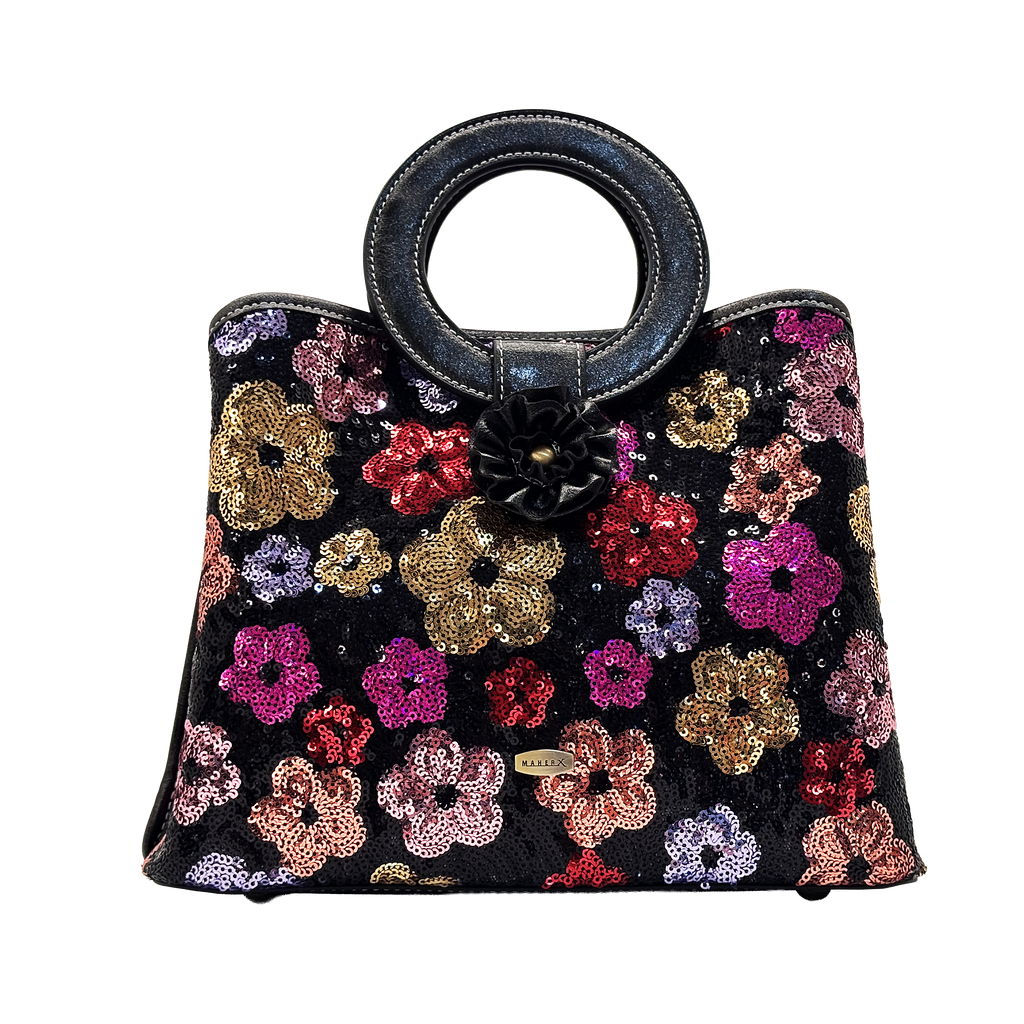 HM2022-2F Noir Sequin Floral