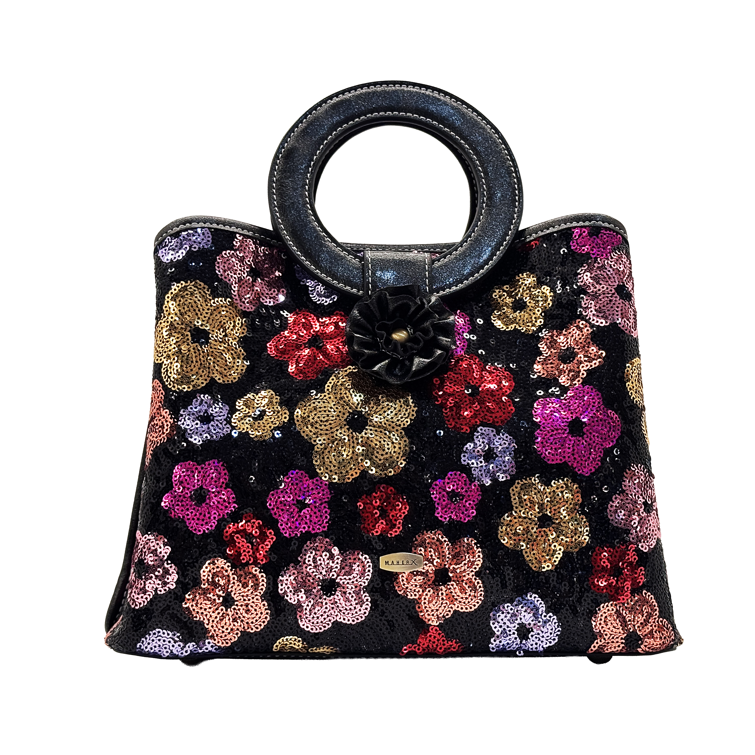 HM2022-2F Noir Sequin Floral