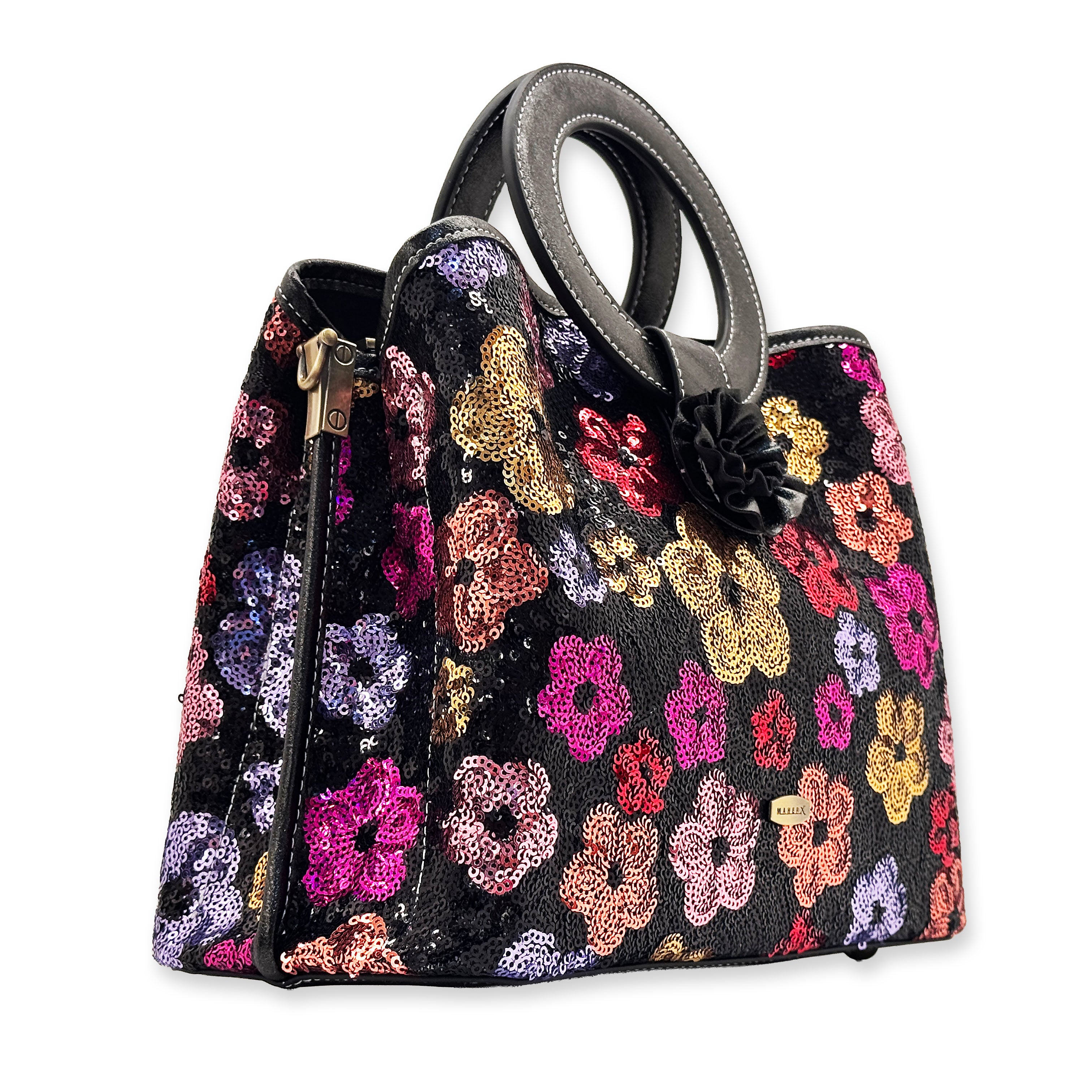 HM2022-2F Noir Sequin Floral