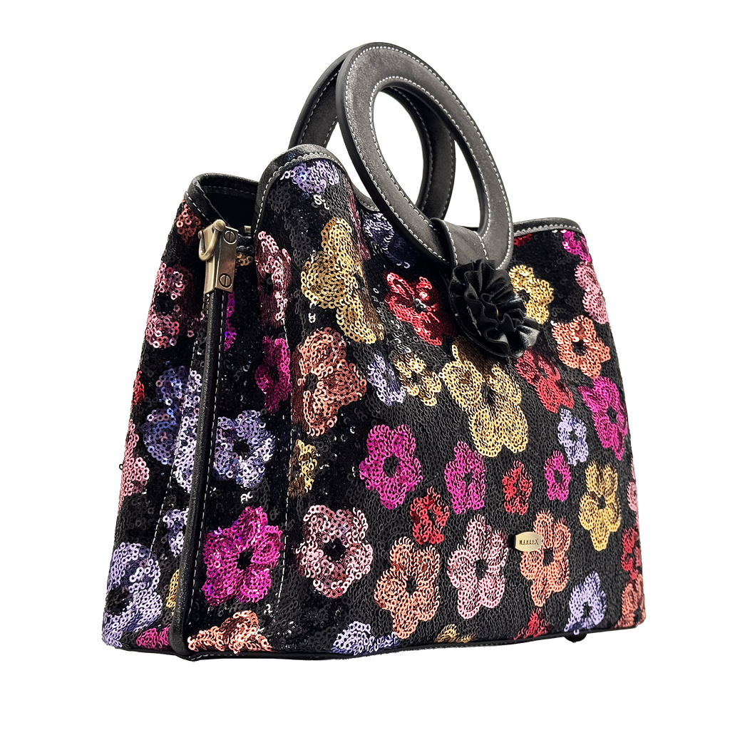 HM2022-2F Noir Sequin Floral