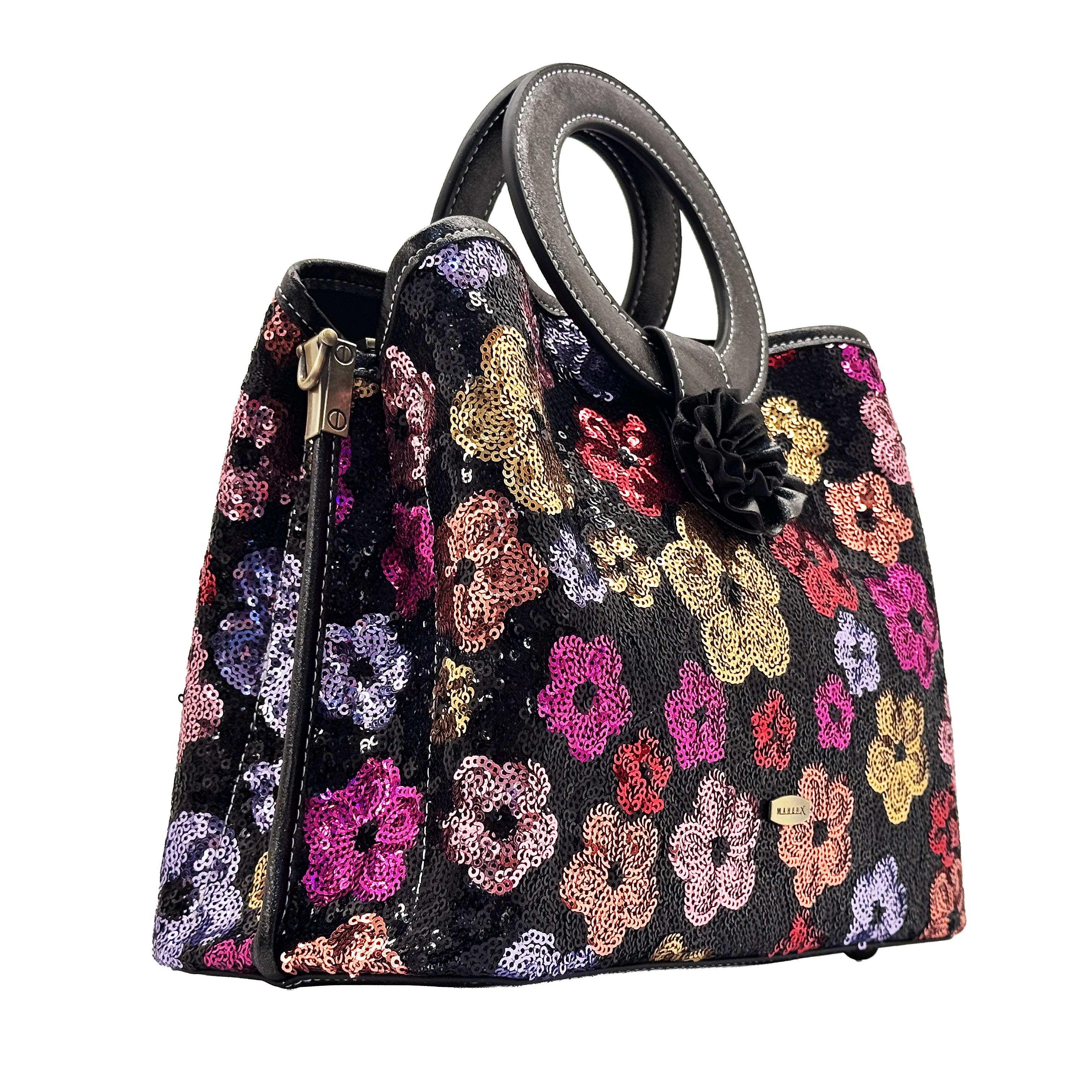 HM2022-2F Noir Sequin Floral