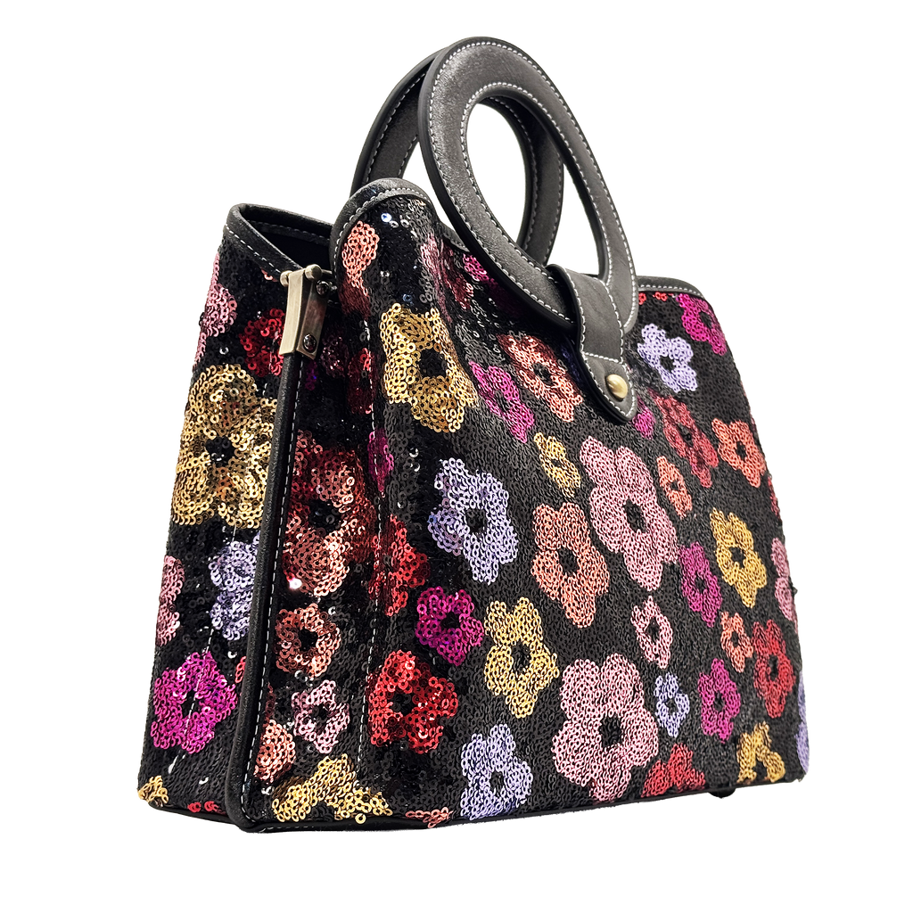 HM2022-2F Noir Sequin Floral