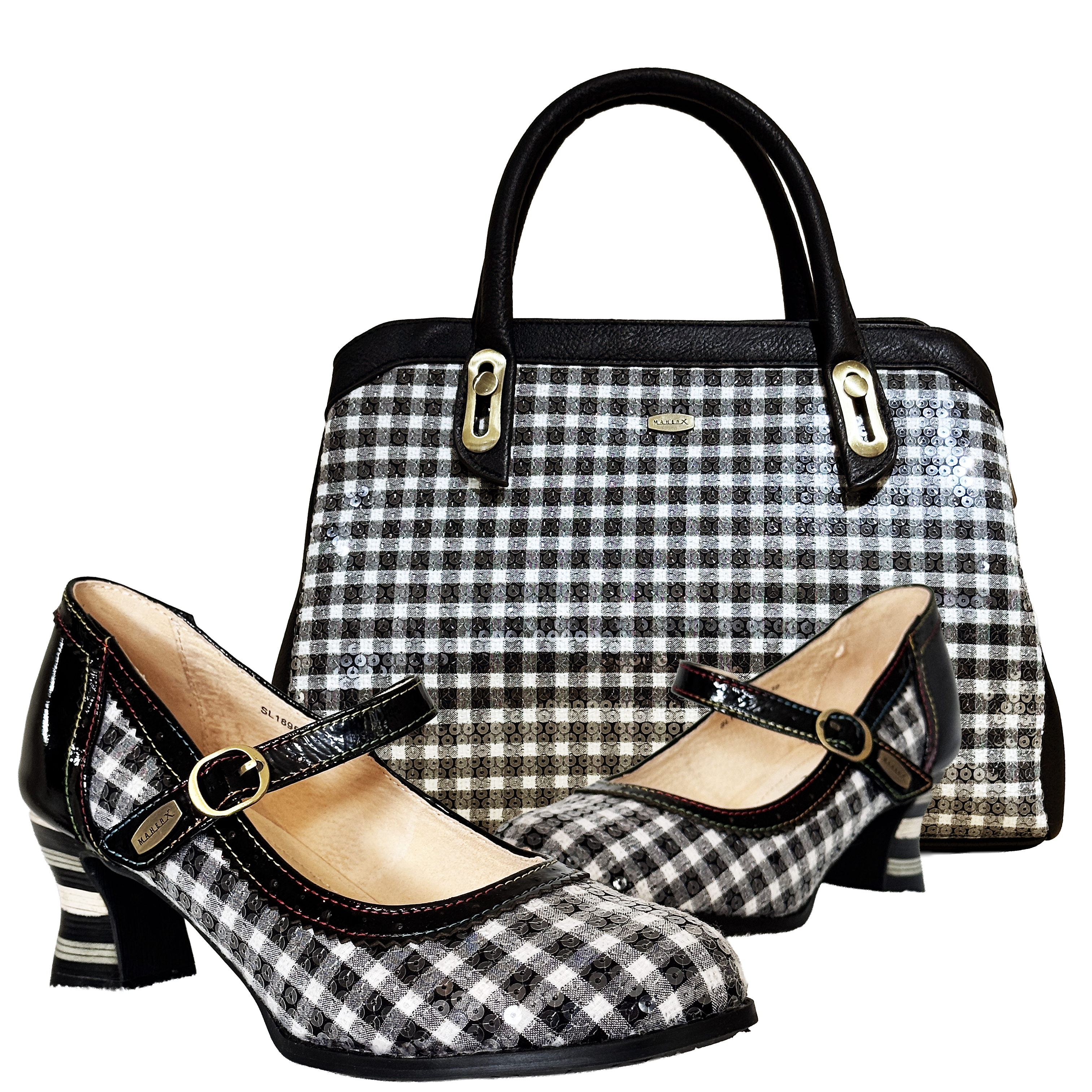 ZC230104-I Noir White Gingham