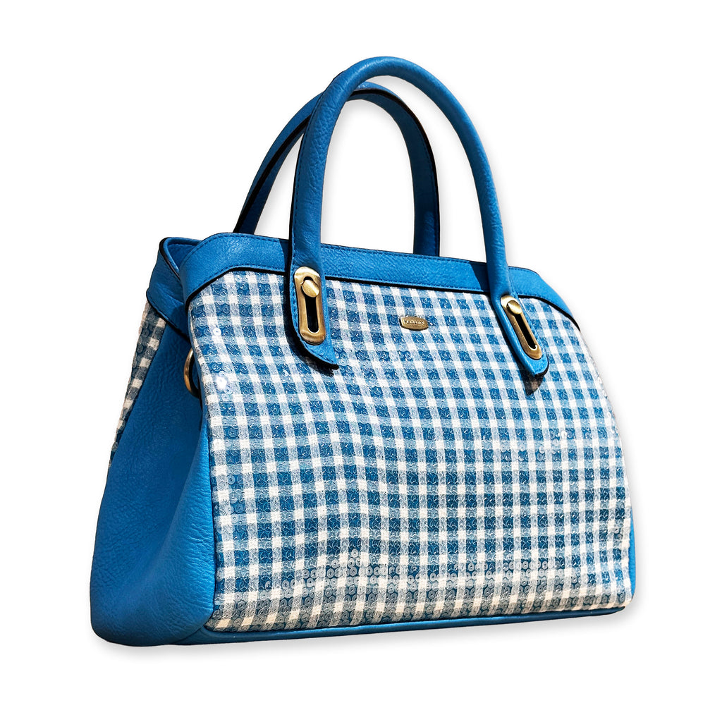 ZC230104-I Turqouise White Gingham