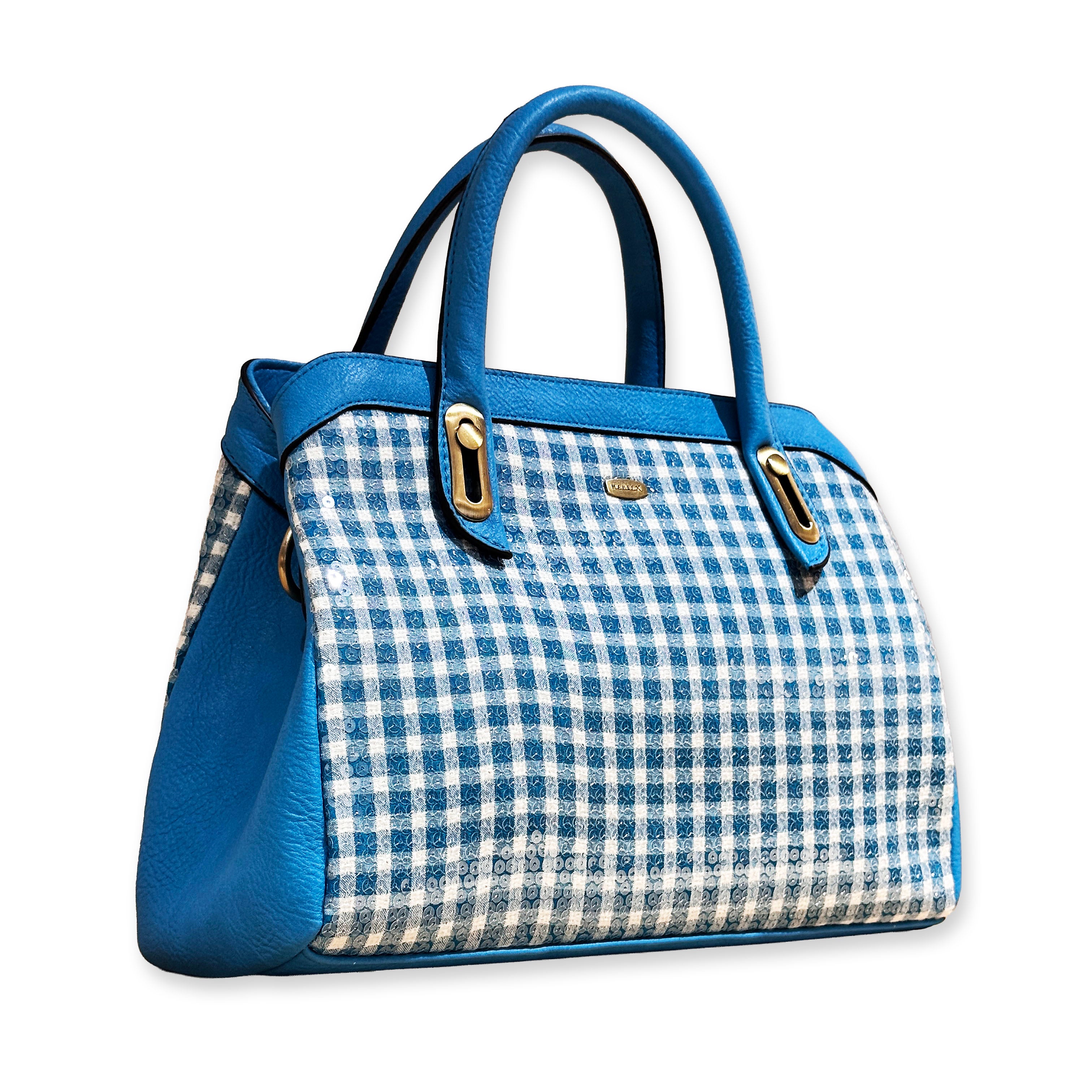 ZC230104-I Turqouise White Gingham
