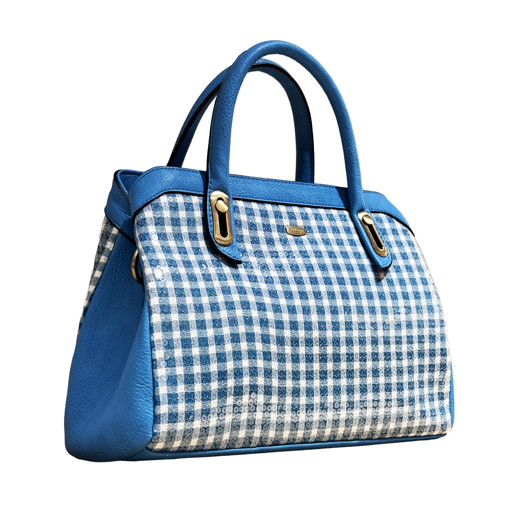 ZC230104-I Turqouise White Gingham