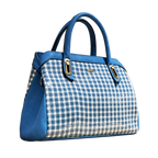 ZC230104-I Turqouise White Gingham