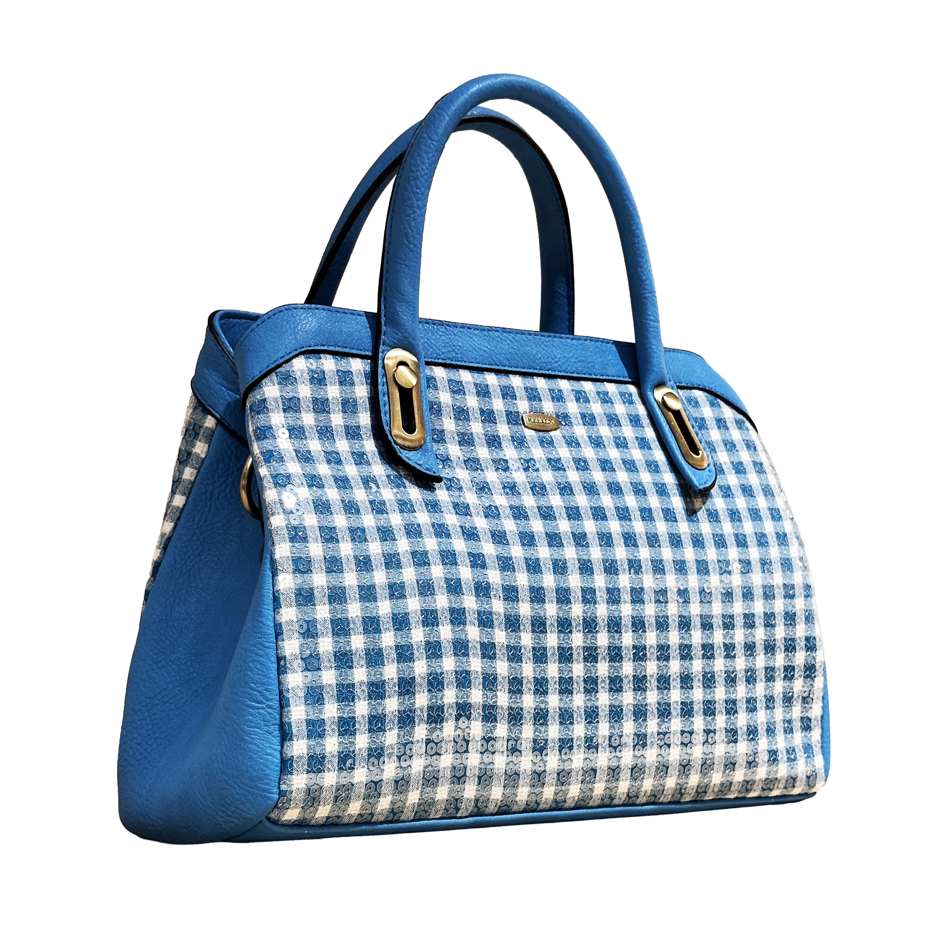 ZC230104-I Turqouise White Gingham