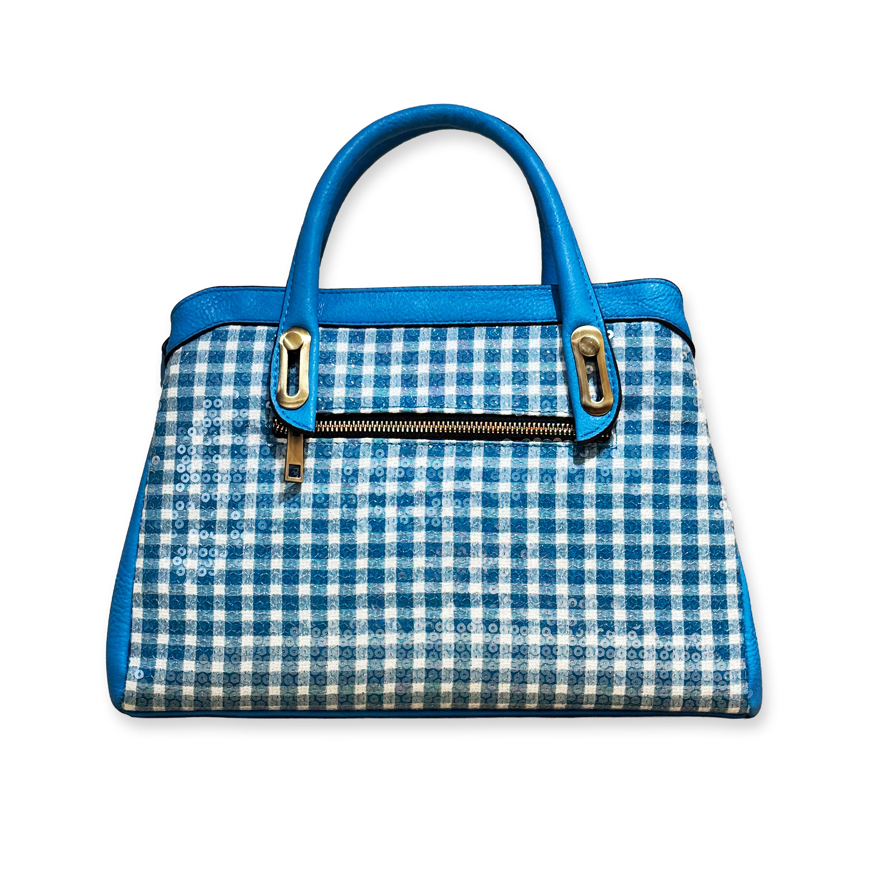 ZC230104-I Turqouise White Gingham