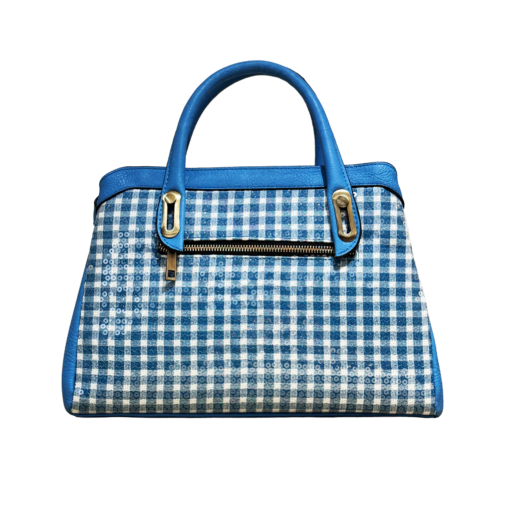 ZC230104-I Turqouise White Gingham