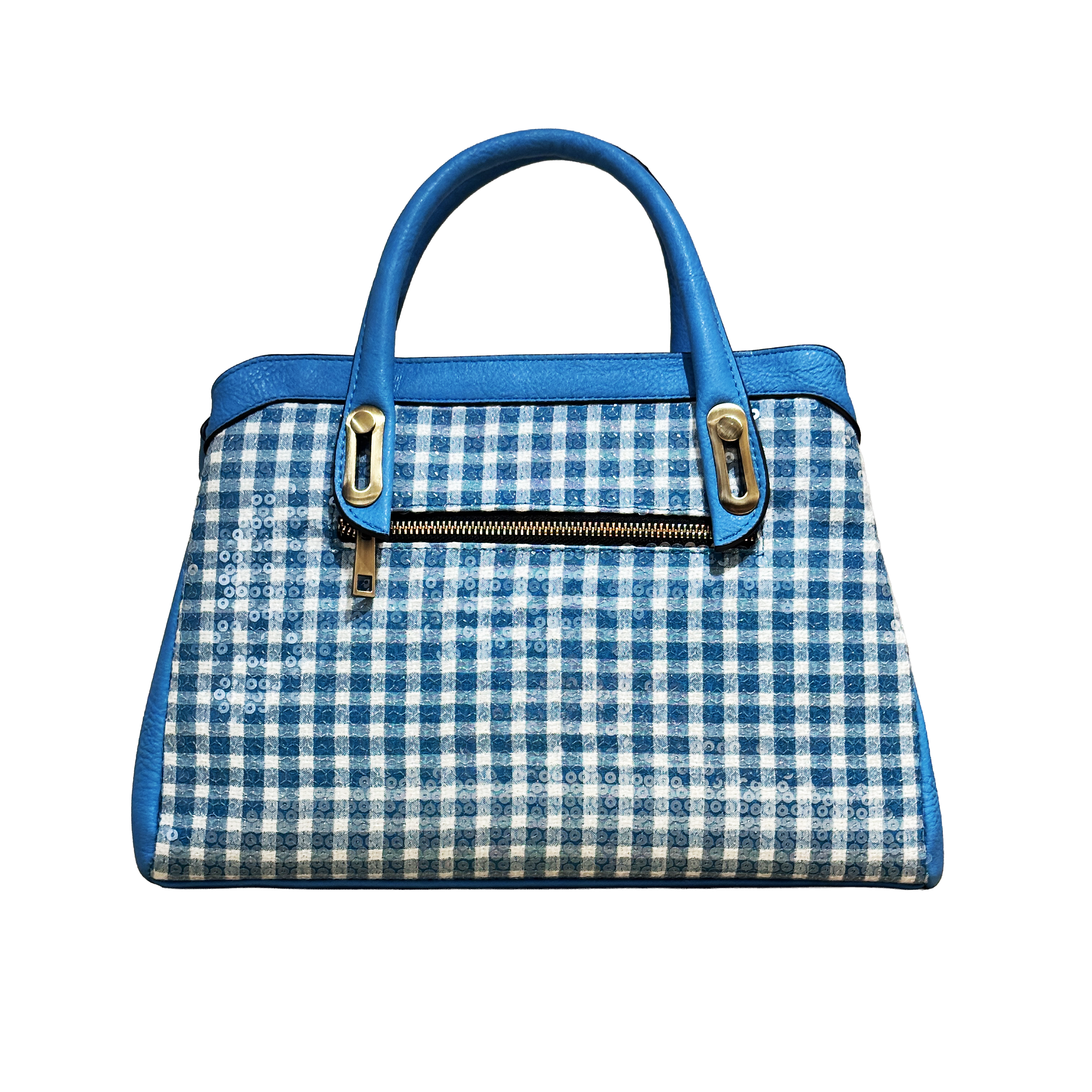 ZC230104-I Turqouise White Gingham