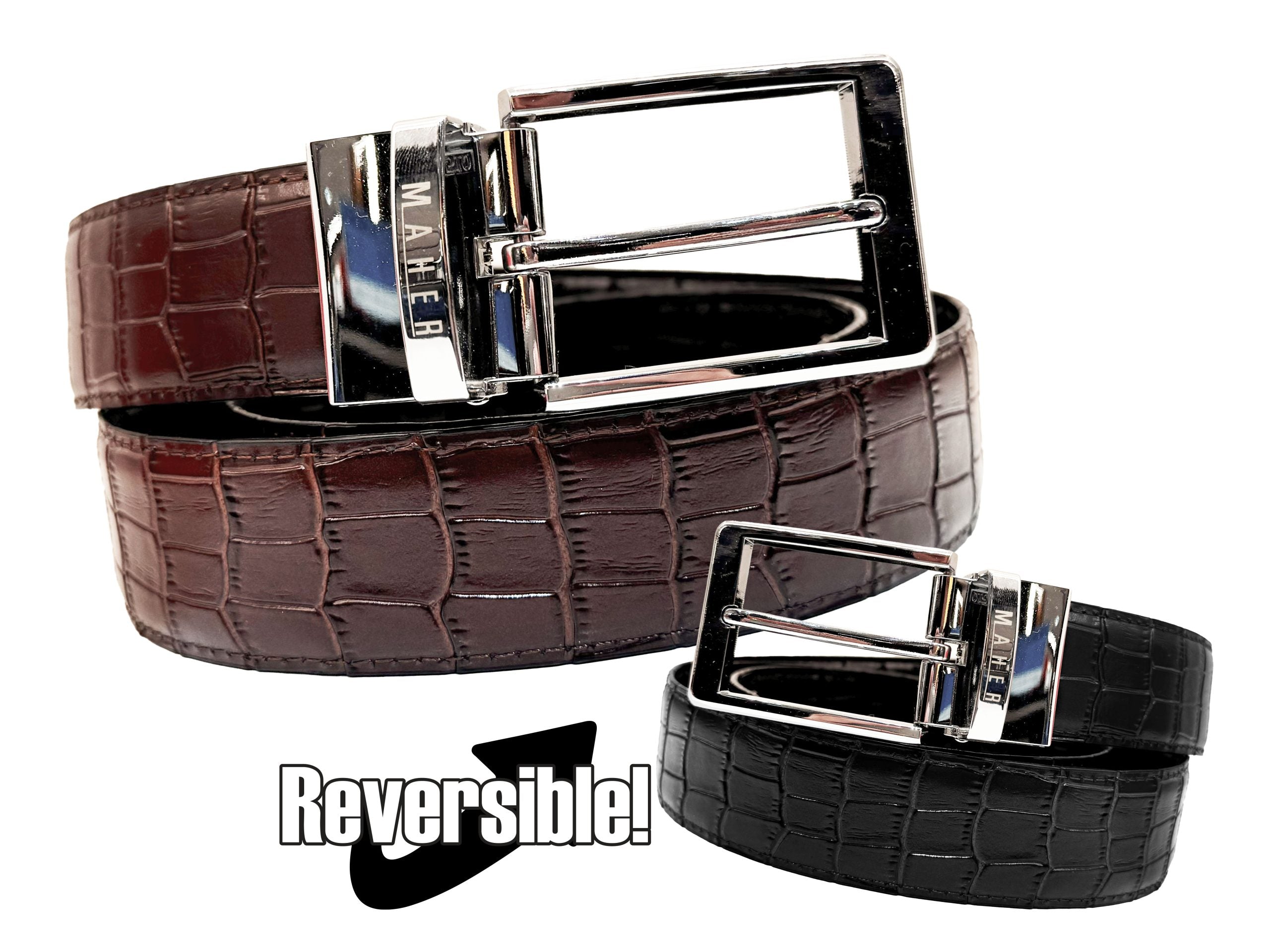 MENS BELT RJB7447P2 - Black/brown